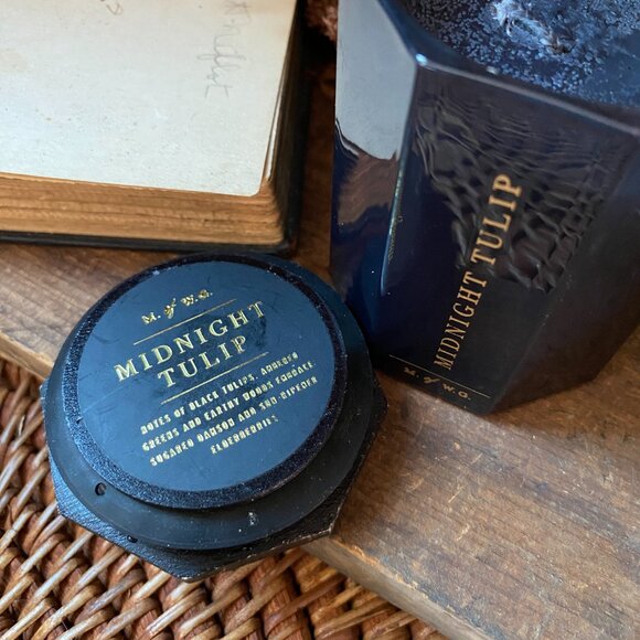 Makers of Wax Goods - Midnight Tulip - Dark Glass Candle - Picture 5 of 7